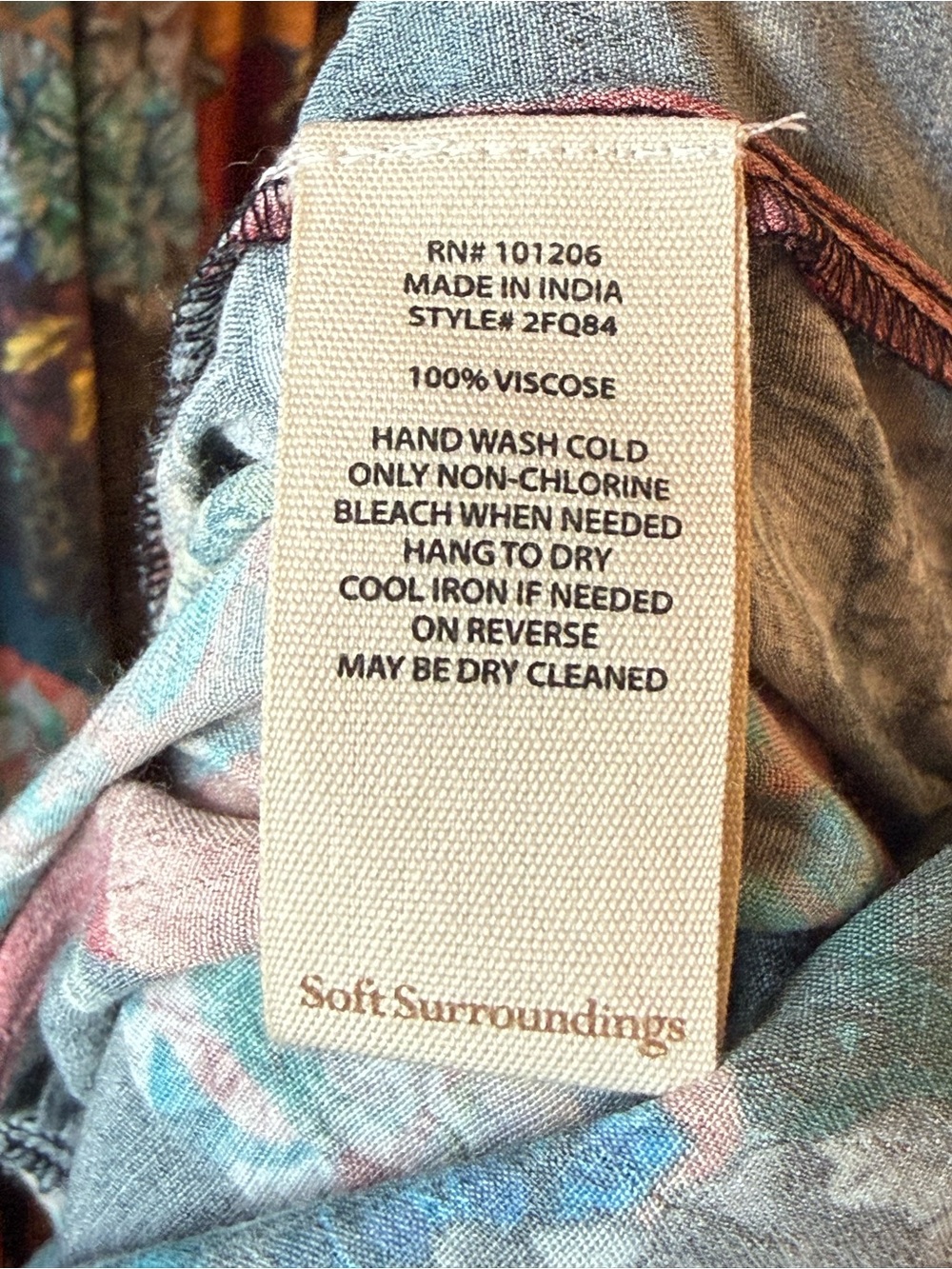 Soft Surroundings,M, patchwork floral flare tiered maxi dress. Swingy, comfy EUC - Picture 3 of 12